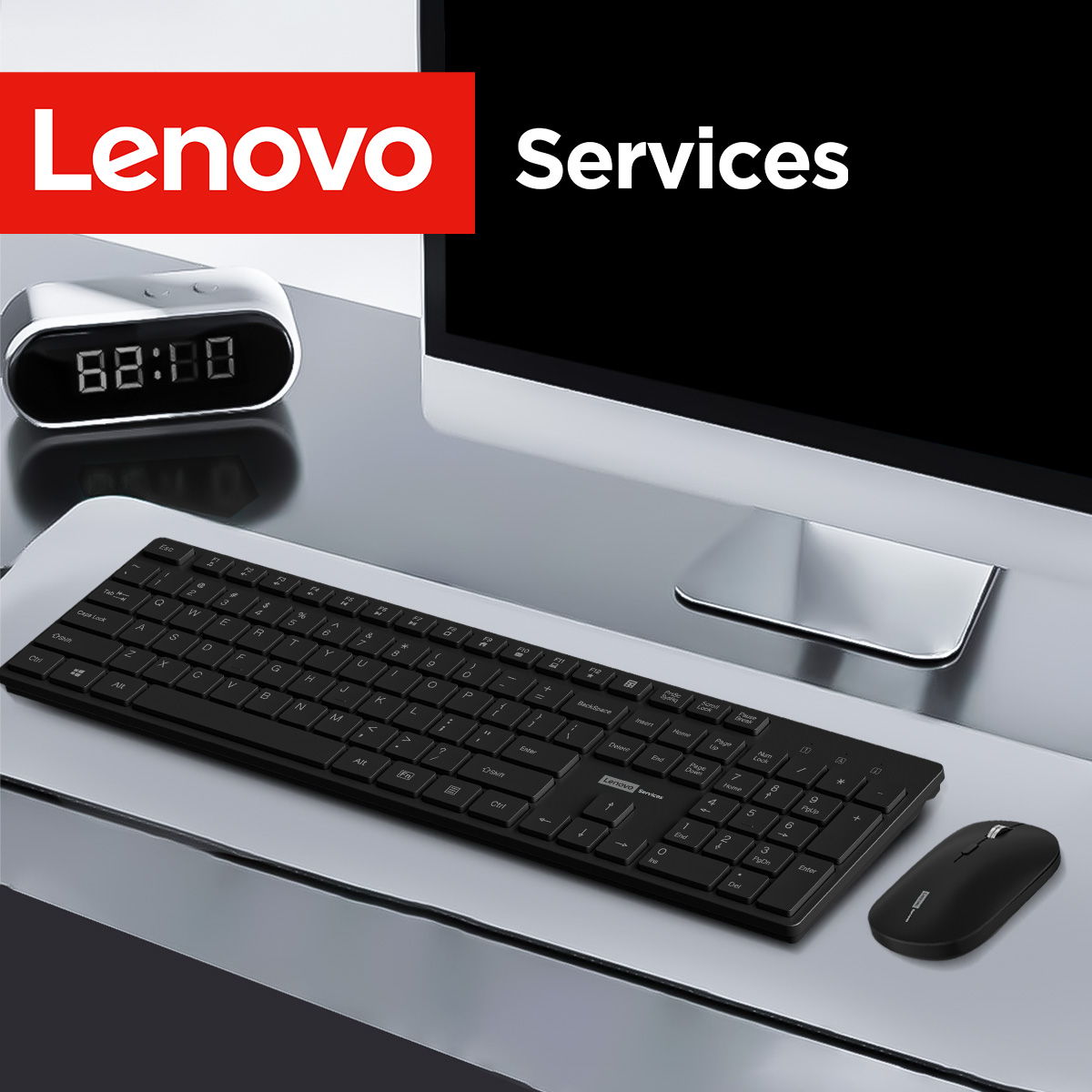 Laptop Accessories Combo - لينوفو KN220 مجموعة لوحة مفاتيح وماوس