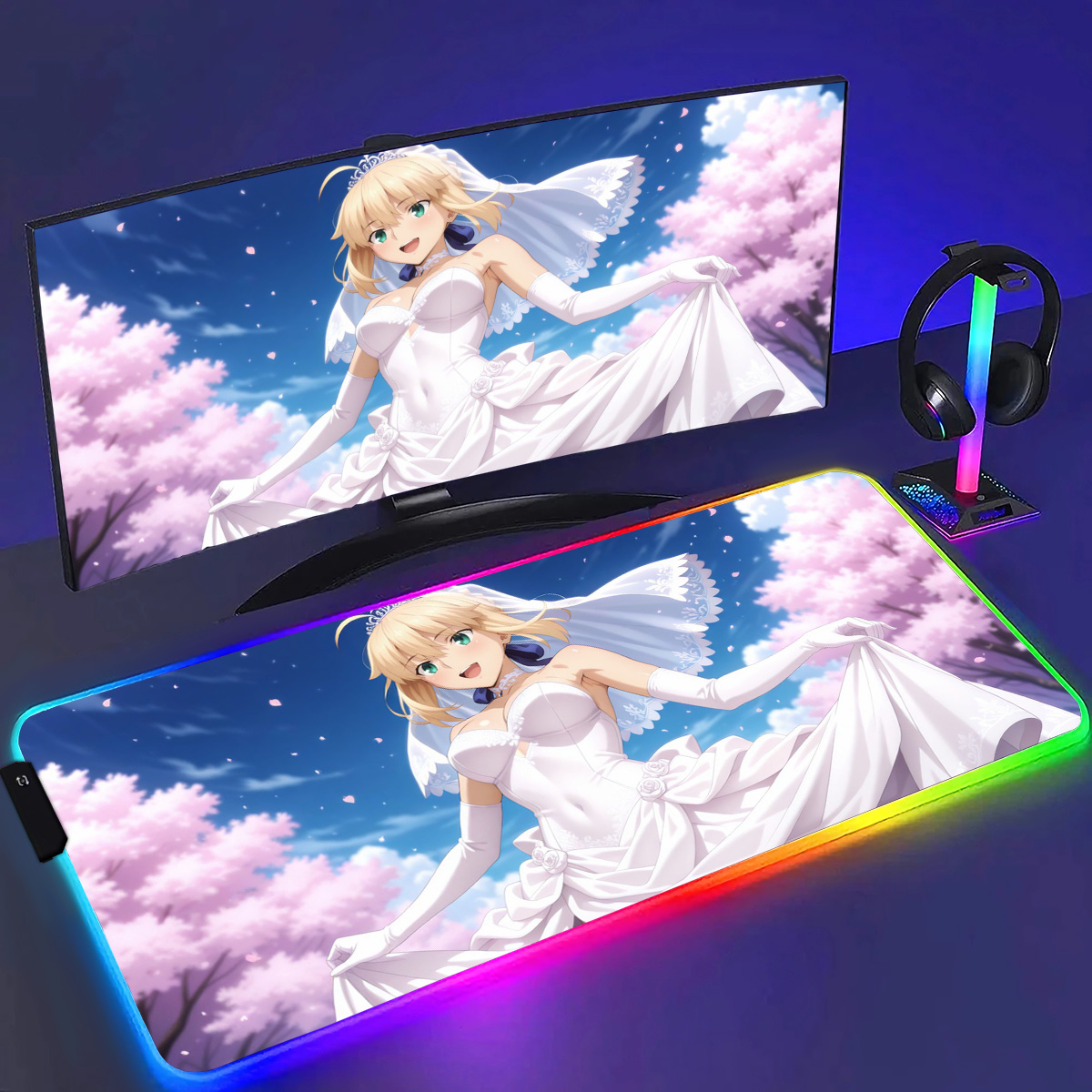 Laptop Accessories Rgb - RGB أنيمي مصير صابر ماوس الوسادة