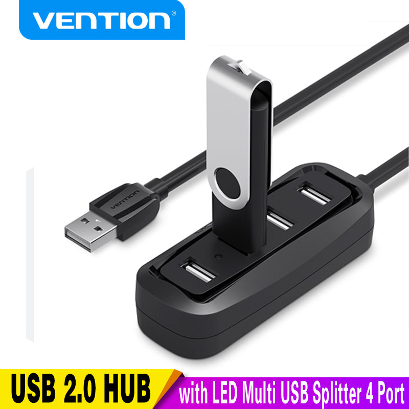 Mac Laptop Accessories - Vention-محور USB مع جهاز تقسيم ليد