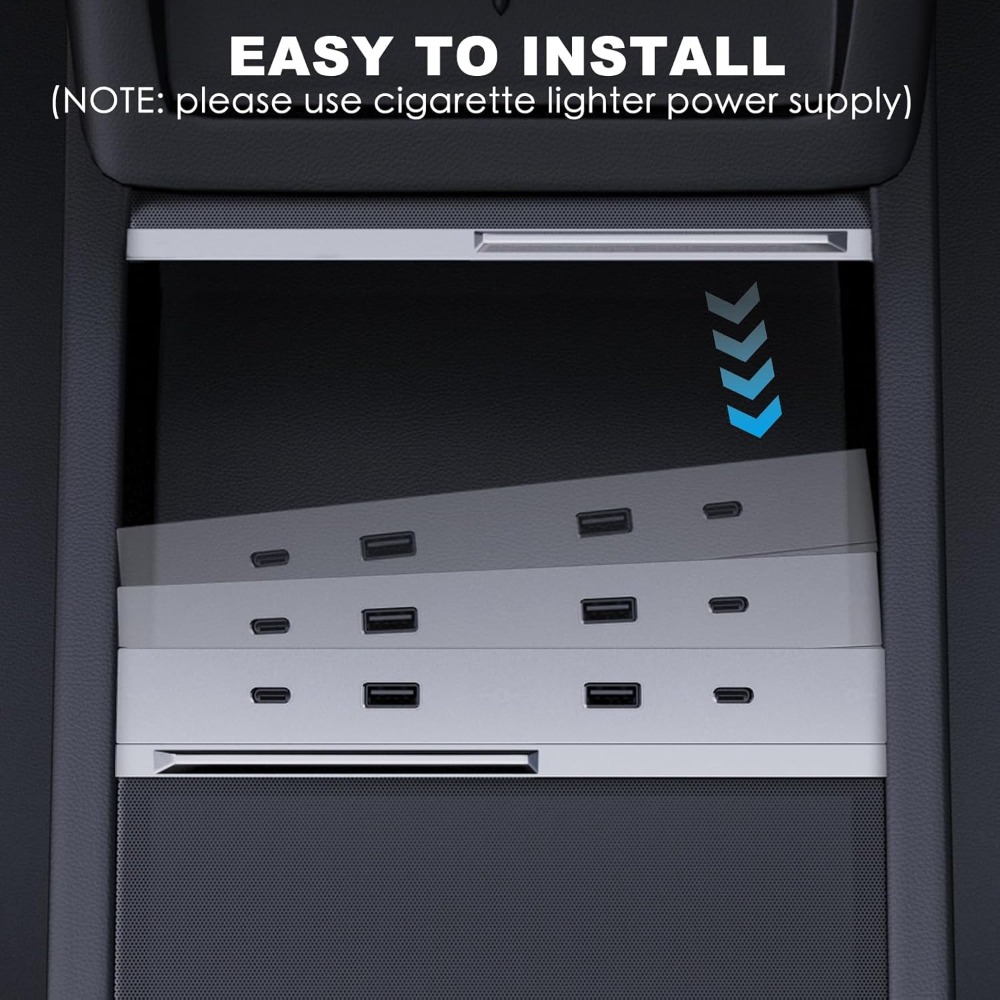 ملحق داخلي لسيارة تسلا موديل Y - مراجعة Usb C Docking Hub وسعره