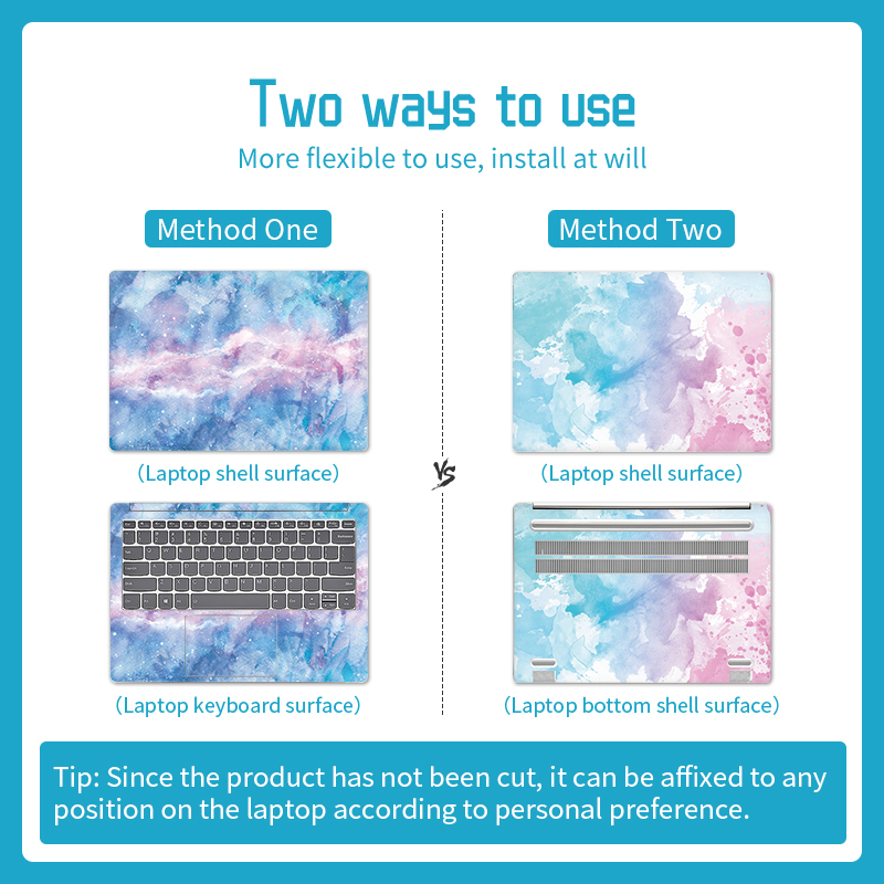 غطاء ألوان مائية لجلود الكمبيو - مراجعة Laptop Accessories Pink وسعره