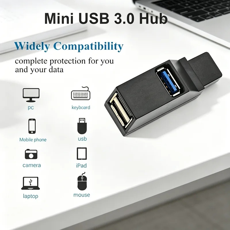 موزع USB 3.0 2.0 قابل للدوران  - مراجعة Laptop Accessories For Programmers وسعره