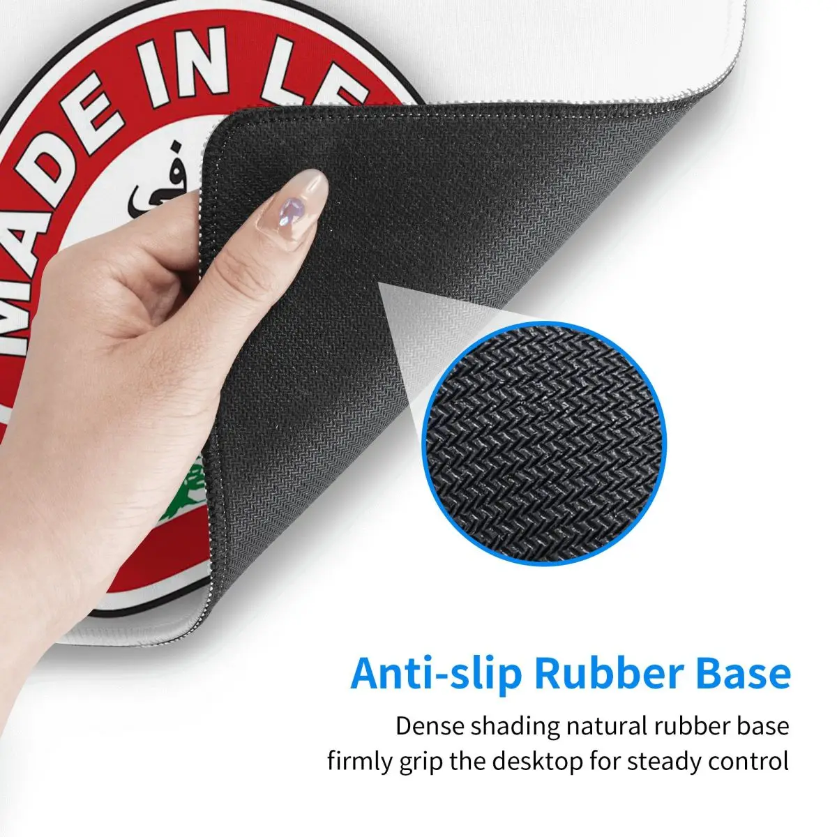لوحة ماوس كبيرة بتصميم علم لبن - مراجعة Laptop Accessories Lebanon وسعره