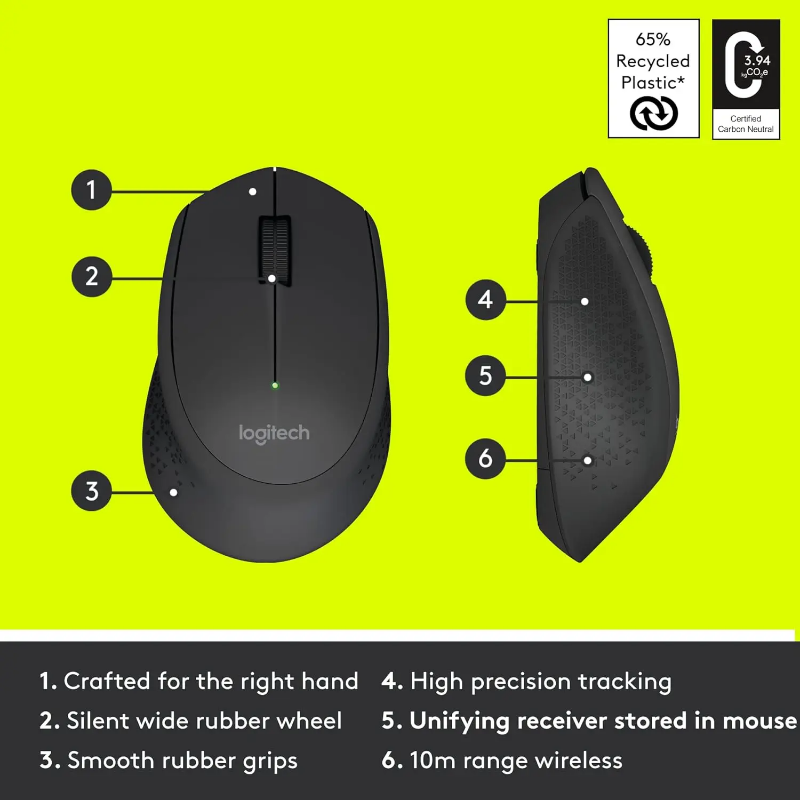 ماوس لاسلكي لوجيتك M280 للألعا - مراجعة Laptop Accessories Productivity وسعره