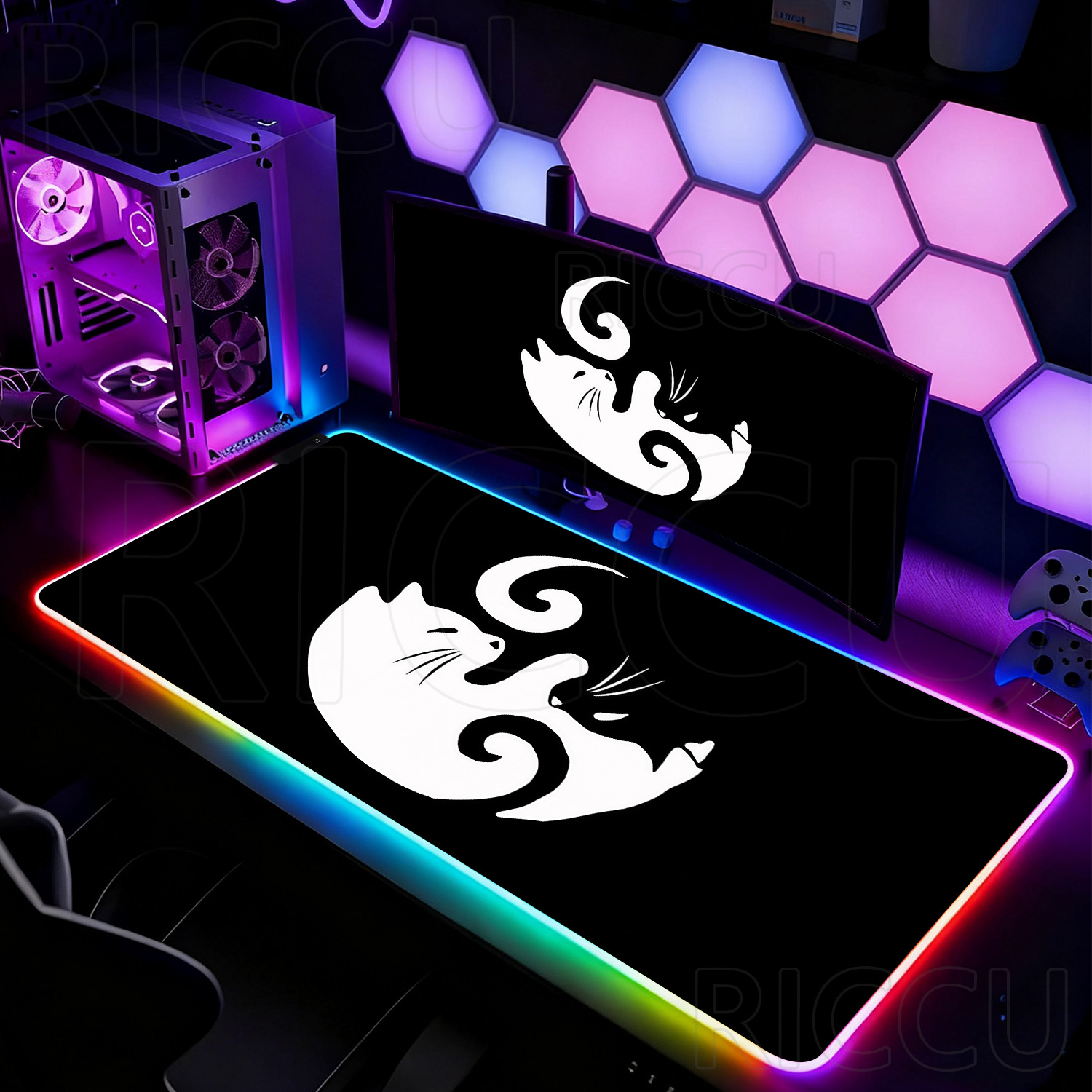 لوحة ماوس كبيرة الحجم بإضاءة L - مراجعة Laptop Accessories Rgb وسعره