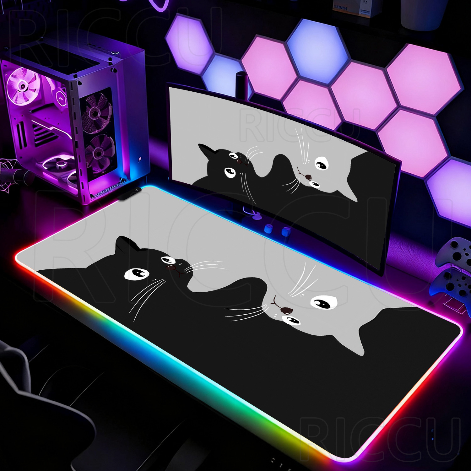 لوحة ماوس كبيرة الحجم بإضاءة L - مراجعة Laptop Accessories Rgb وسعره