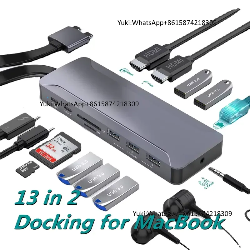 محطة إرساء USB C مزدوجة الشاشة - مراجعة Usb C Docking Hub وسعره