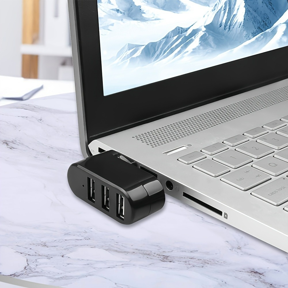 محور USB 2.0 3 منافذ 180 °   م - مراجعة Mac Laptop Accessories وسعره