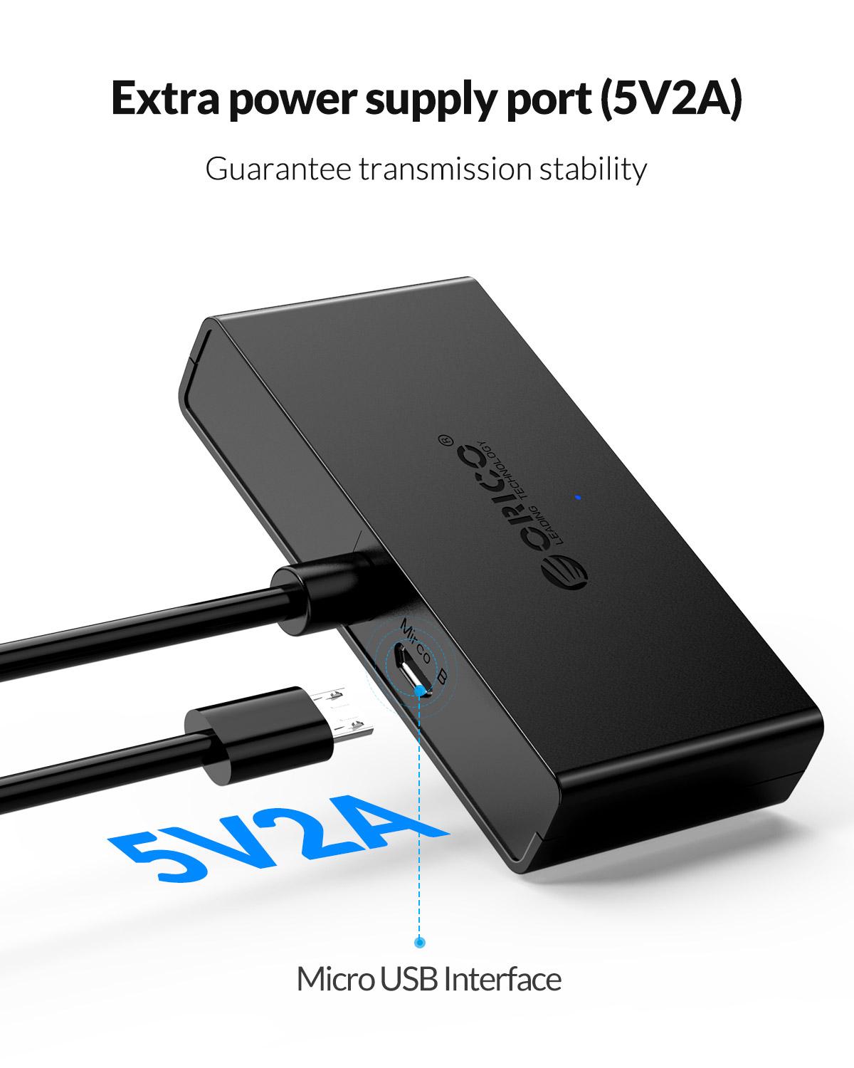 ORICO Hub USB 4 منافذ متعددة U - مراجعة Mac Laptop Accessories وسعره