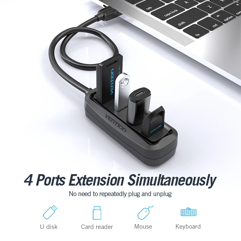 Vention-محور USB مع جهاز تقسيم - مراجعة Mac Laptop Accessories وسعره