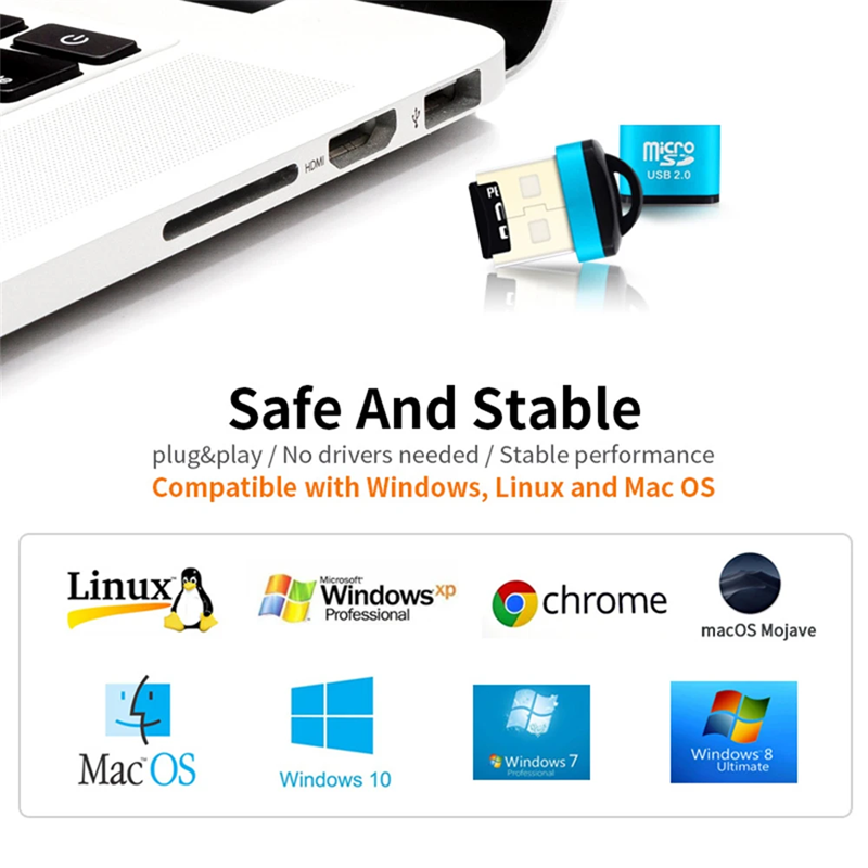 قارئ بطاقات الذاكرة USB صغير M - مراجعة Laptop Accessories Productivity وسعره