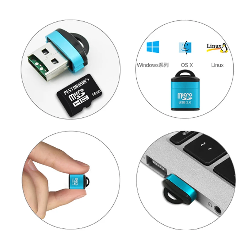 قارئ بطاقات الذاكرة USB صغير M - مراجعة Laptop Accessories Productivity وسعره