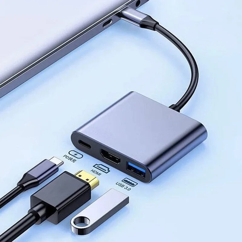 USB C HUB 3in1 نوع C 3.0 إلى H - مراجعة Usb C Docking Hub وسعره