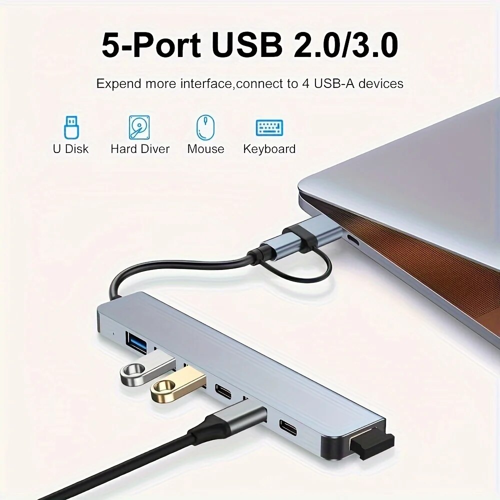 محول USB3.0 ثنائي الوظيفة بـ 7 - مراجعة Laptop Accessories For Programmers وسعره