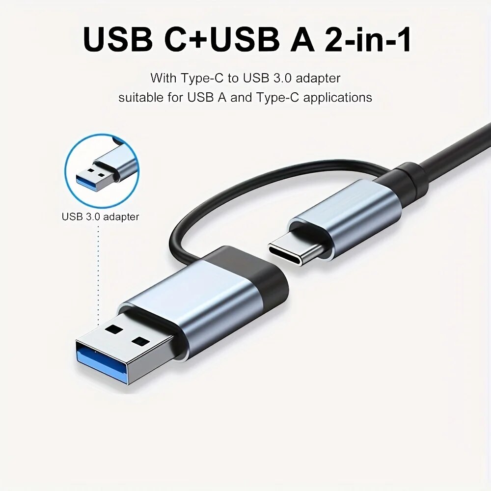 محول USB3.0 ثنائي الوظيفة بـ 7 - مراجعة Laptop Accessories For Programmers وسعره