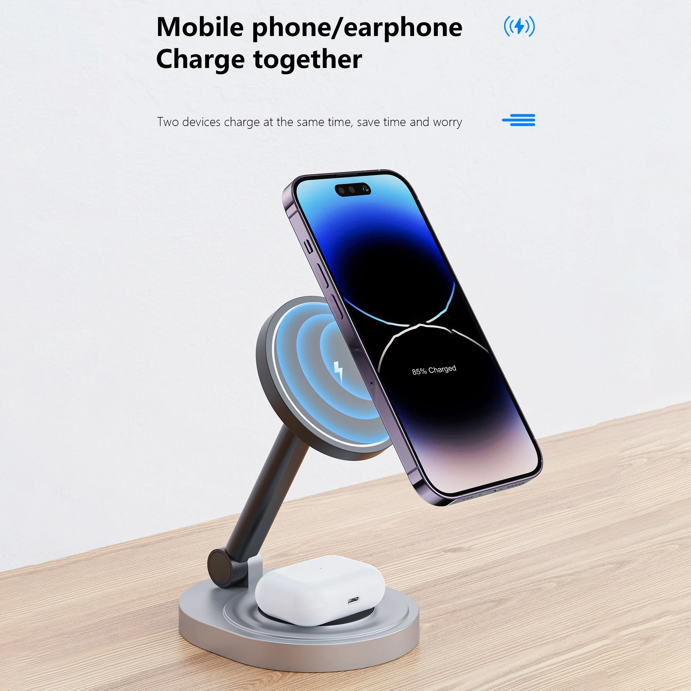 2 في 1 شاحن لاسلكي مغناطيسي حا - مراجعة Usb C Docking Hub وسعره