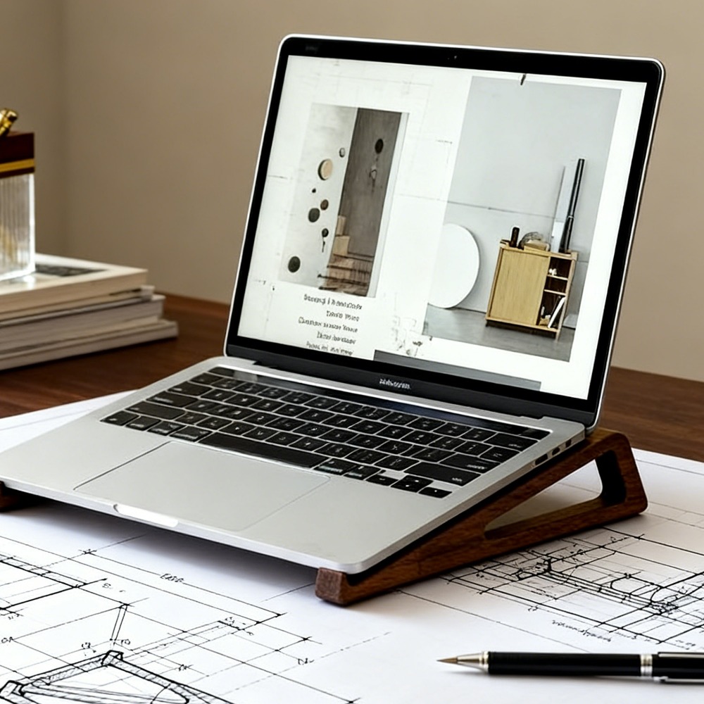حامل كمبيوتر محمول خشبي قابل ل - مراجعة Laptop Accessories Design وسعره