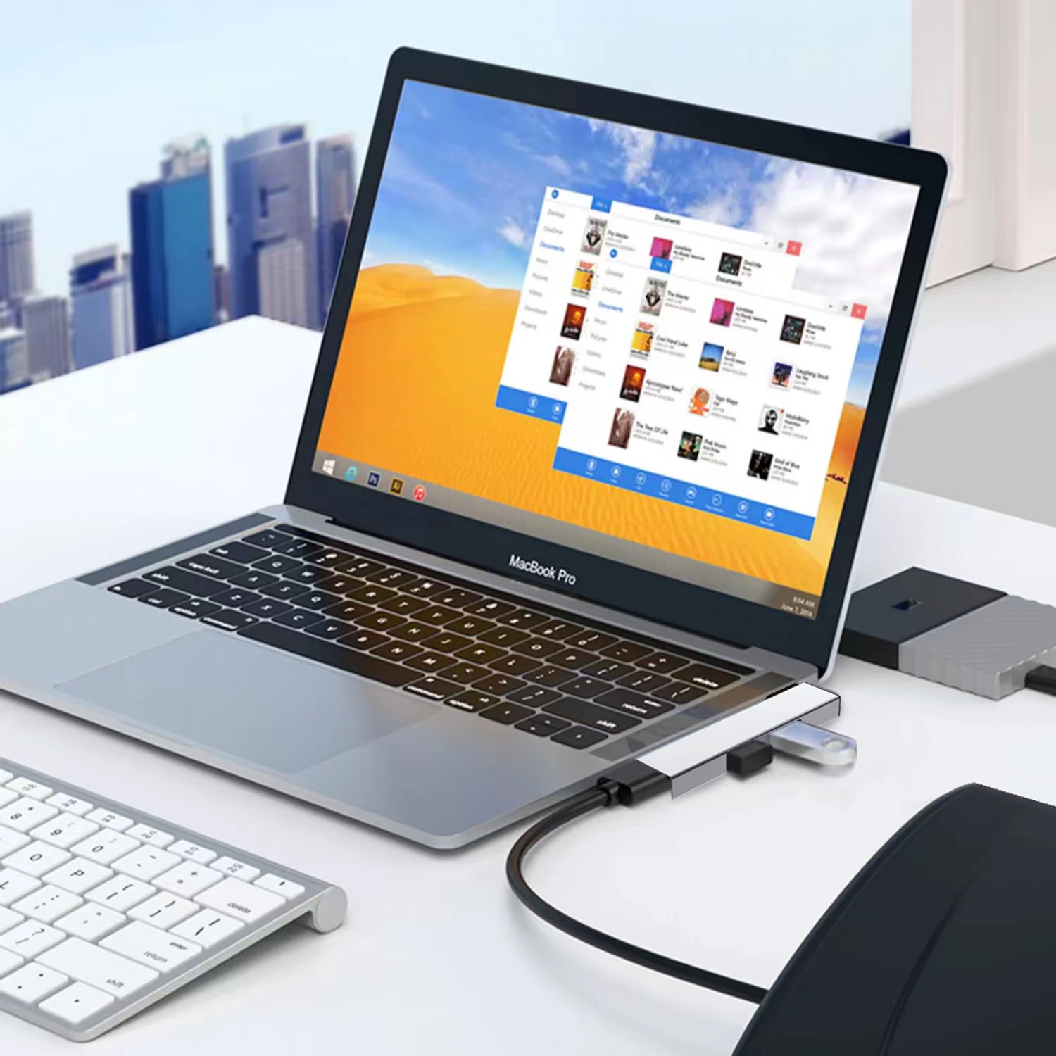 محول USB C HUB 3.0 من النوع C  - مراجعة Mac Laptop Accessories وسعره
