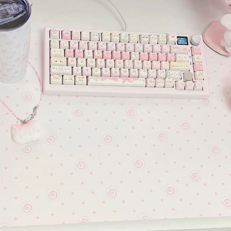 بساط ماوس من الجلد الصناعي بنق - مراجعة Laptop Accessories Pink وسعره