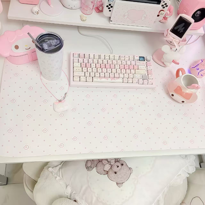 بساط ماوس من الجلد الصناعي بنق - مراجعة Laptop Accessories Pink وسعره