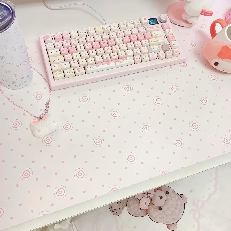 بساط ماوس من الجلد الصناعي بنق - مراجعة Laptop Accessories Pink وسعره